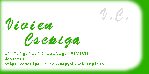 vivien csepiga business card